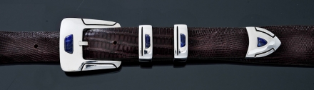 B50L 1&quot; 4 piece buckle, smooth with Lapis